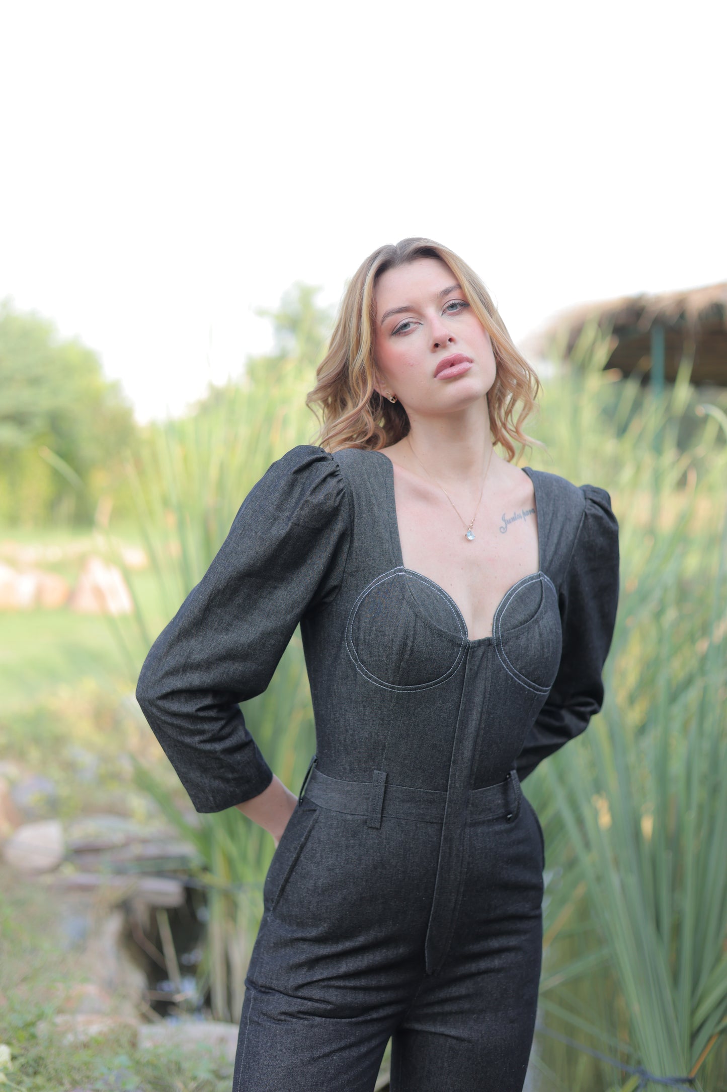 Selena Denim Jumpsuit