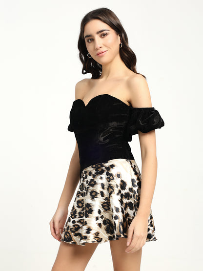 Jungle Velvet Mini Dress