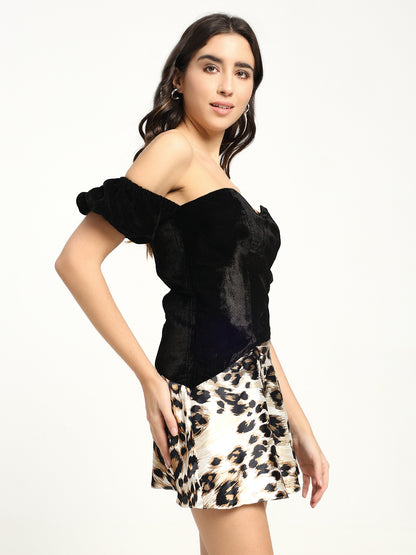 Jungle Velvet Mini Dress