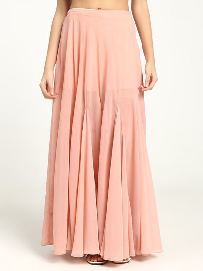 Blush Flowy Skirt
