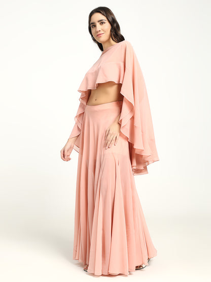 Blush Flowy Skirt