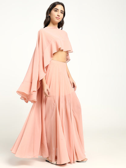 Blush Flowy Skirt
