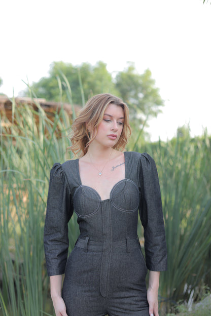 Selena Denim Jumpsuit