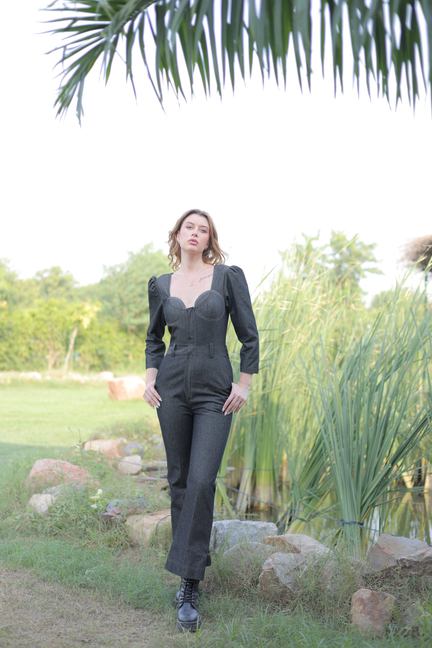 Selena Denim Jumpsuit