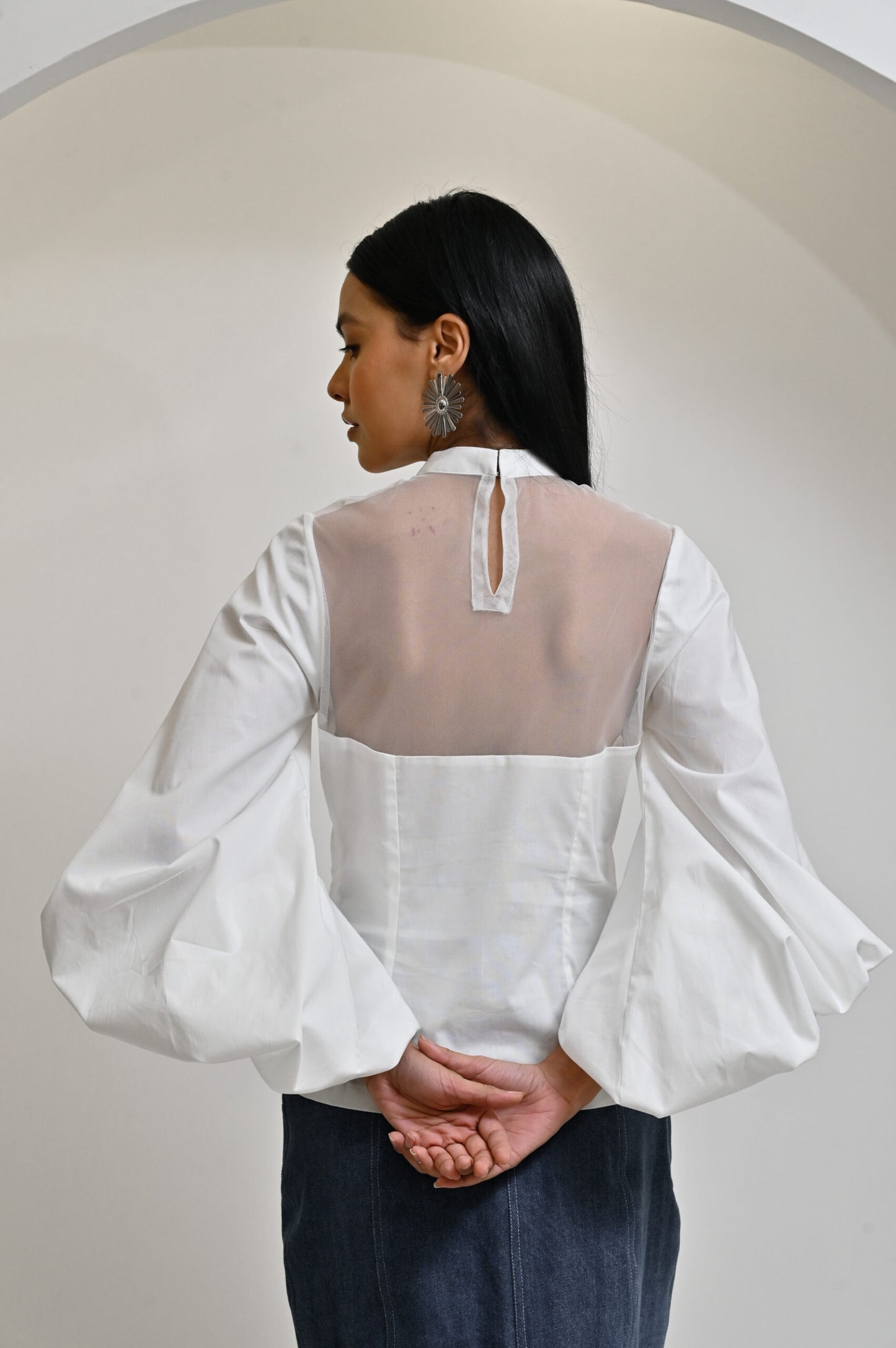 Poplin Puffy Dream top