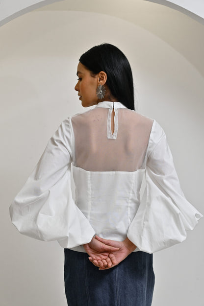 Poplin Puffy Dream top