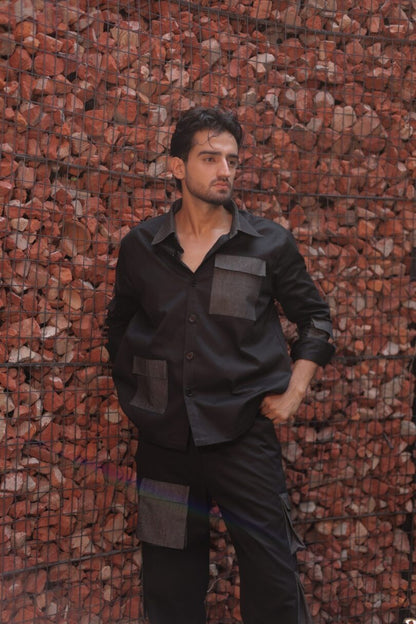 Denim Cargo Shirt