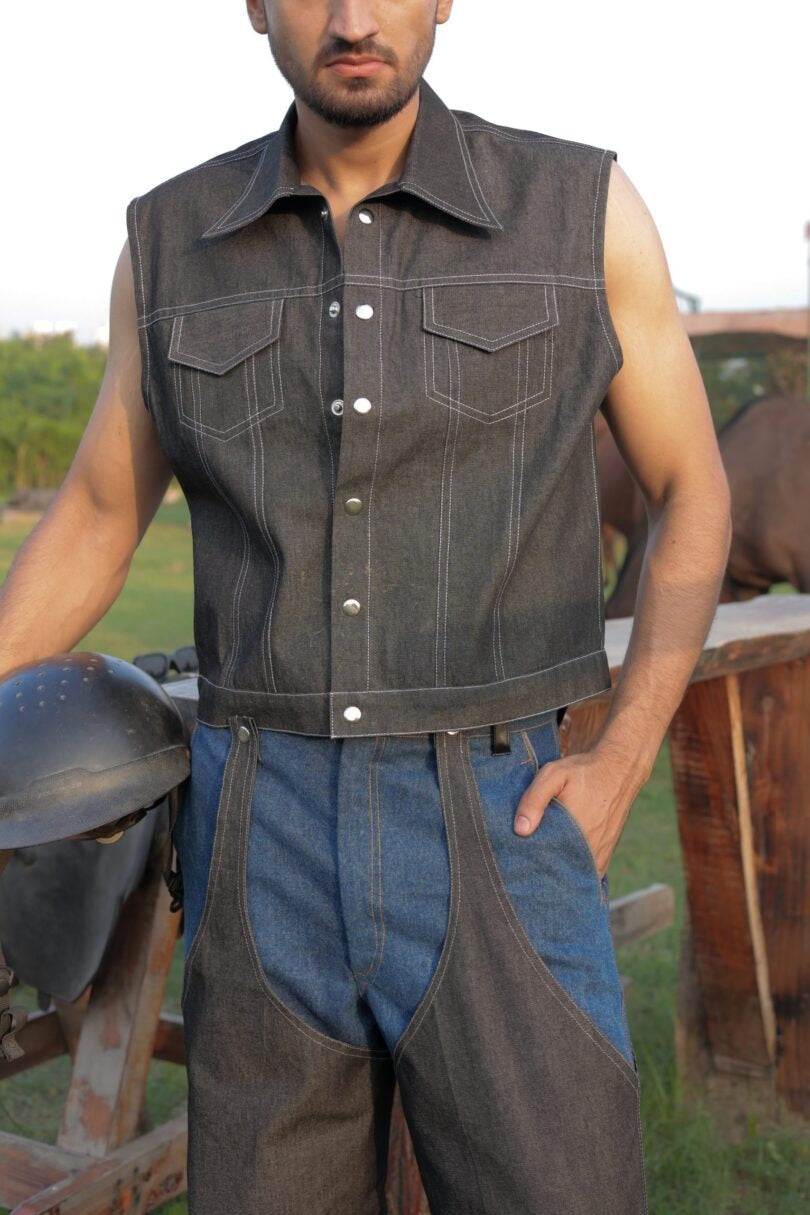 Vesto Denim Vest Jacket