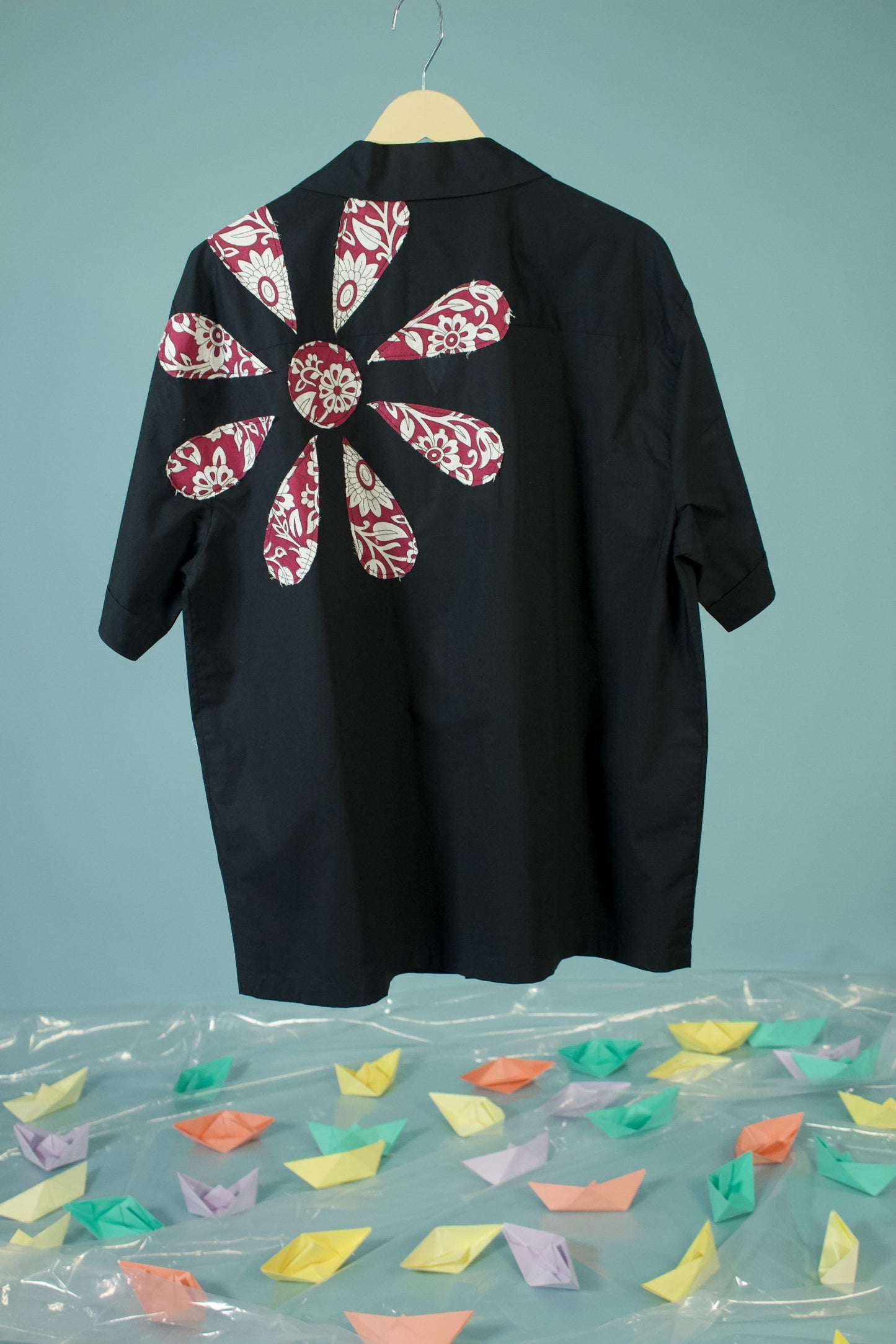 Crimson Flower Shirt