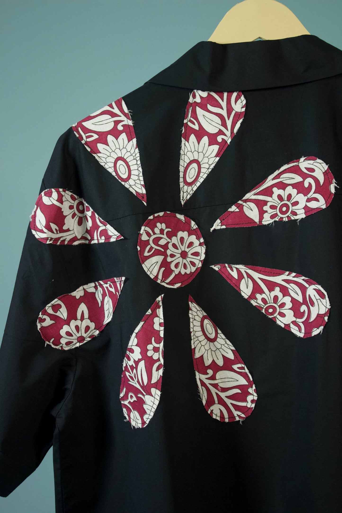 Crimson Flower Shirt