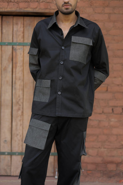 Denim Cargo Shirt