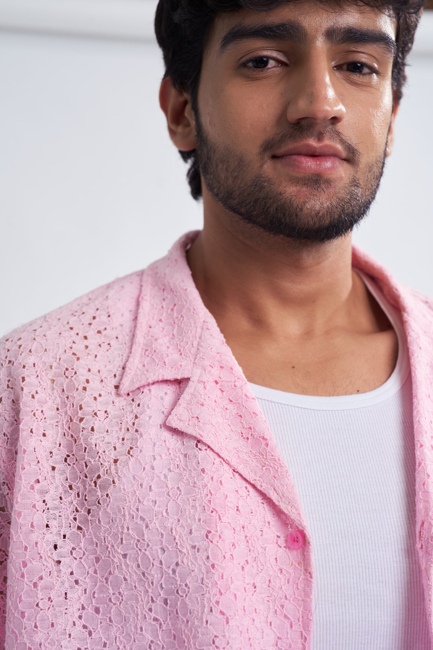 Pink Lace Shirt