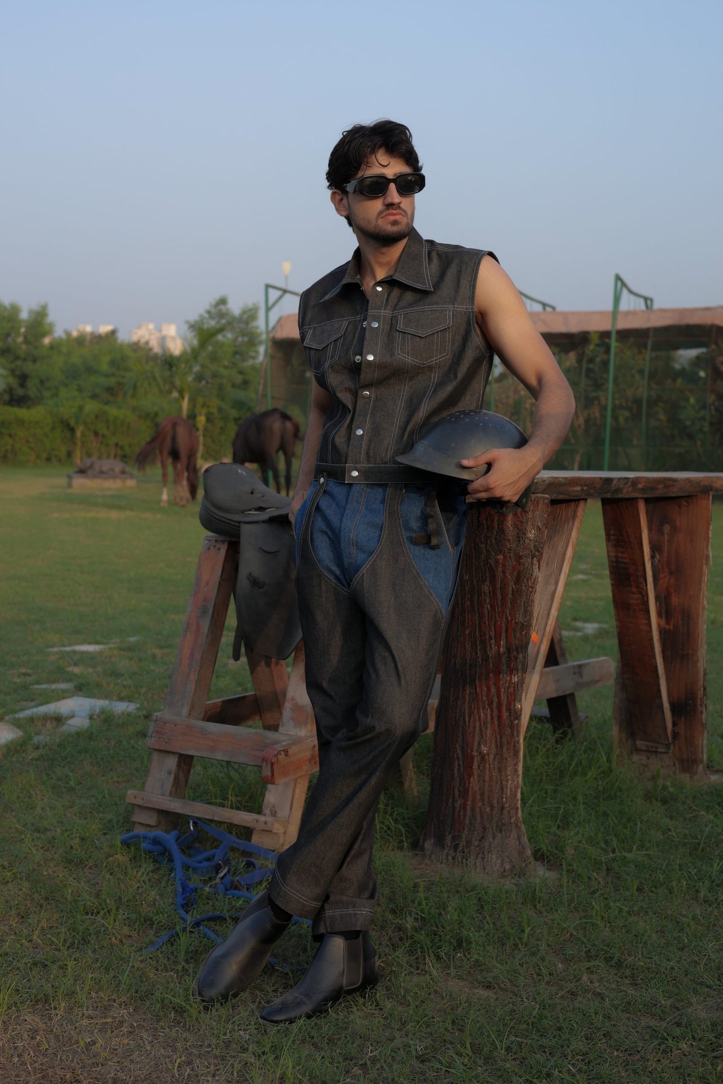 Vesto Denim Vest Jacket