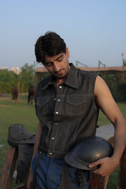 Vesto Denim Vest Jacket