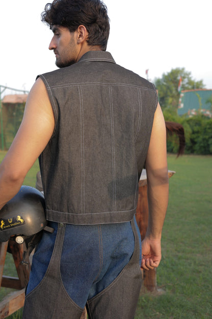 Vesto Denim Vest Jacket
