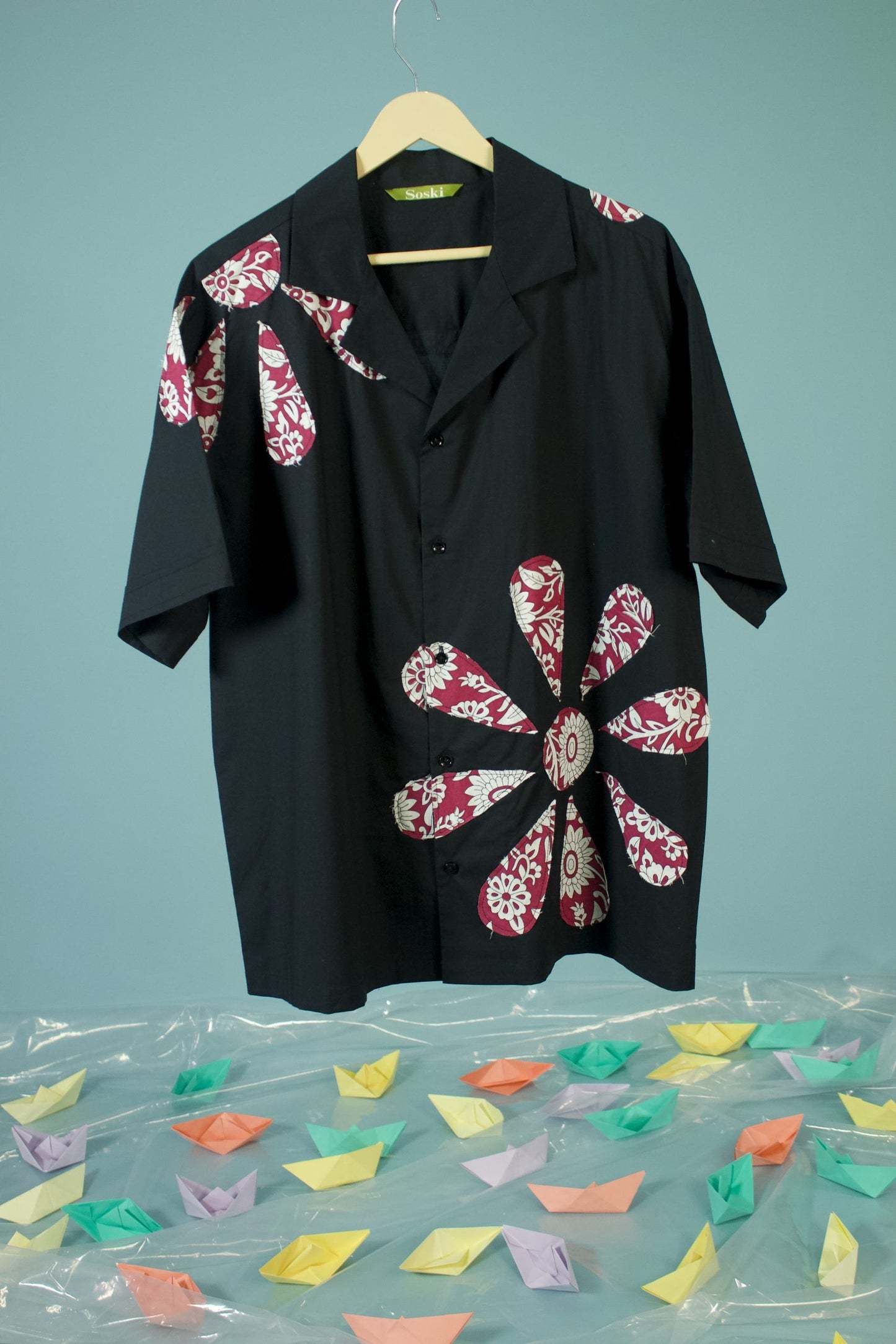 Crimson Flower Shirt