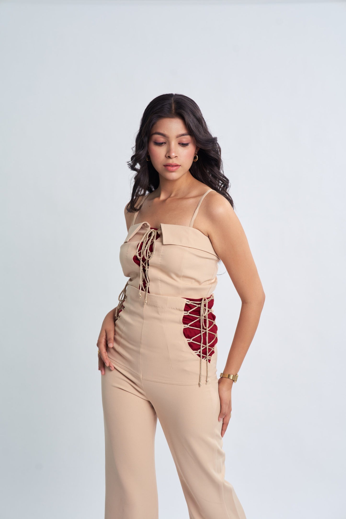 Corset style Beige Top
