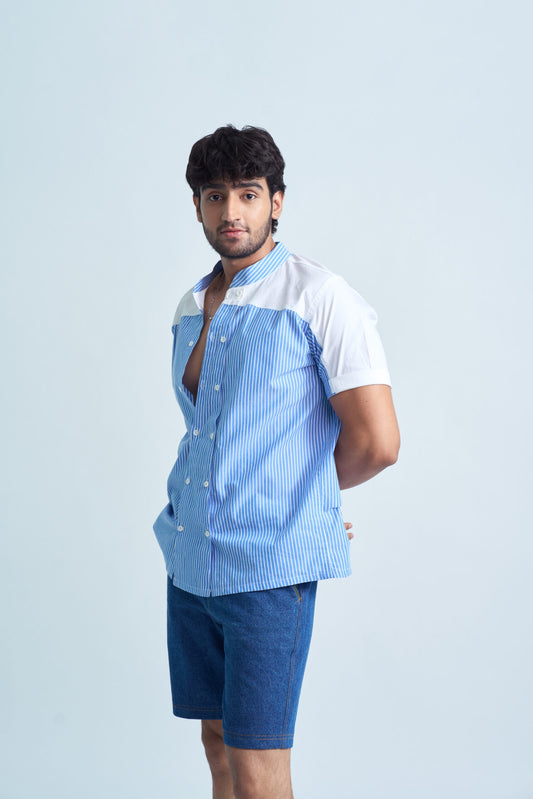 ColorBlock Stripes Shirt