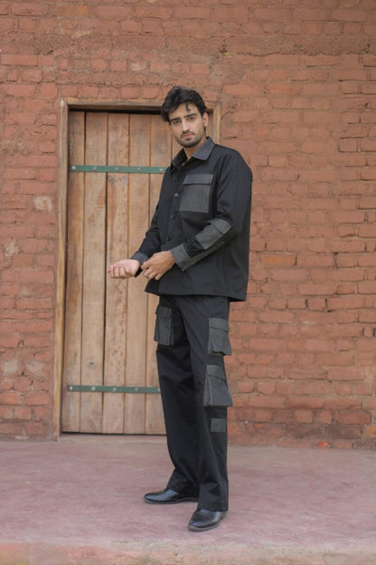 Denim Cargo Shirt
